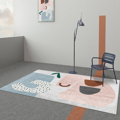 Vloerkleed | Abstracte print | Vlekbestendig, antislip, polyester, machinewasbaar