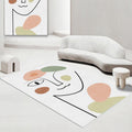 Vloerkleed | Abstracte print | Vlekbestendig, antislip, polyester, machinewasbaar