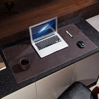 Bureau onderlegger | Echt leer | Desk mat voor computer en gaming - POUEV