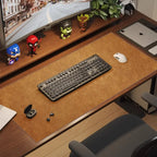 Grote Mousepad – Waterdicht | Antislip PU Suede Desk Mat voor Computer en Gaming - POUEV