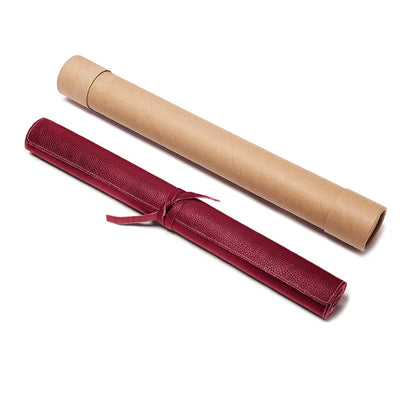 Bureau onderlegger | Echt leer | Desk mat voor computer en gaming — Rood