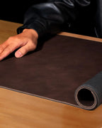 Bureau onderlegger | Echt kalfsleer | Antislip en bureaubescherming - POUEV