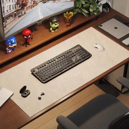 Grote Mousepad – Waterdicht | Antislip PU Suede Desk Mat voor Computer en Gaming - POUEV
