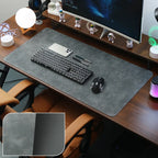 Bureau onderlegger | Antislip PU leer | Gaming en werkplek organizer - POUEV