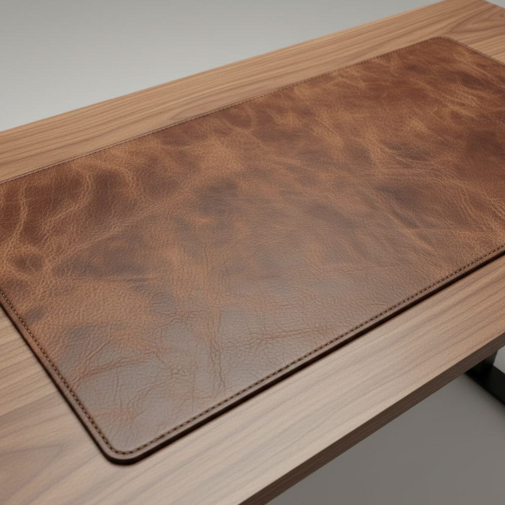 Bureau onderlegger | Antislip | PU-leer - POUEV