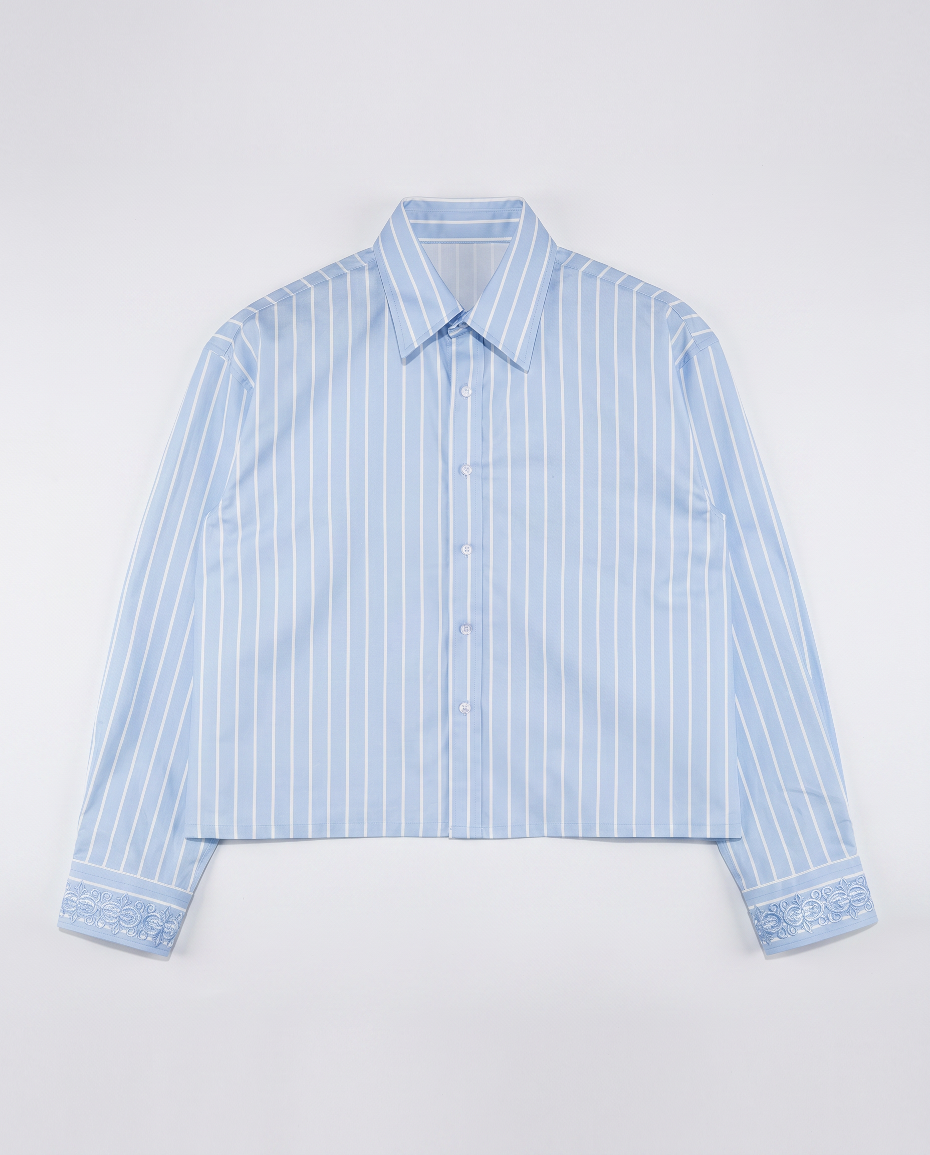 Casual overhemd | 100% katoen | Lange mouwen met knopen
